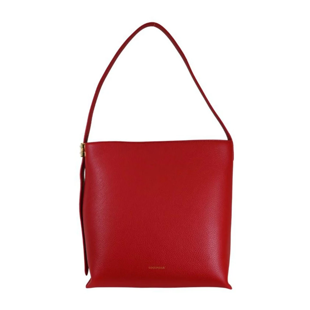 Coccinelle Women's Red Shoulder Bags, One Size, Leather Shoulder Bag