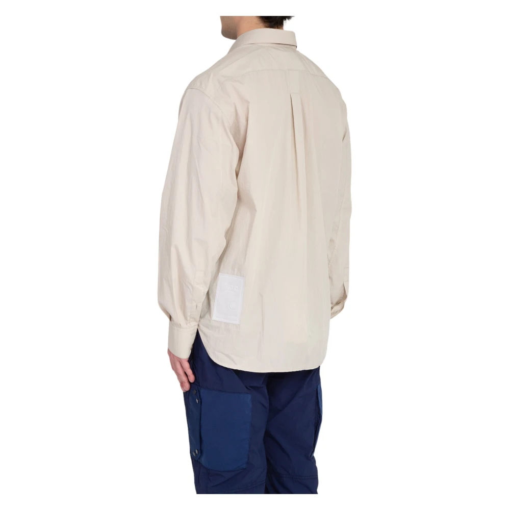 Ten C Poplin Oversized Shirt in 307 Beige Heren