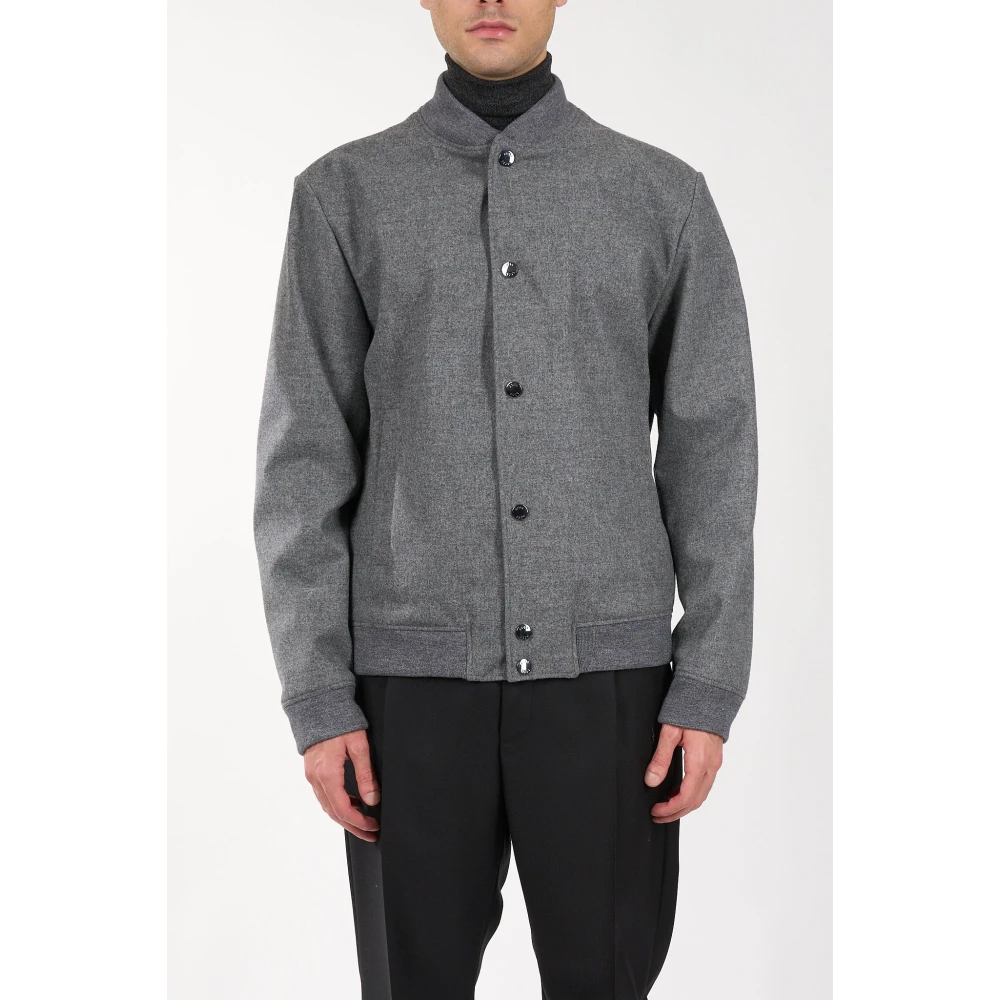 Hugo Boss Wollen Bomberjack Gray Heren