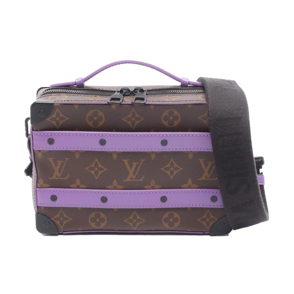 Louis Vuitton Vintage Women's Brown Pre-Owned Printed Trunk Bag