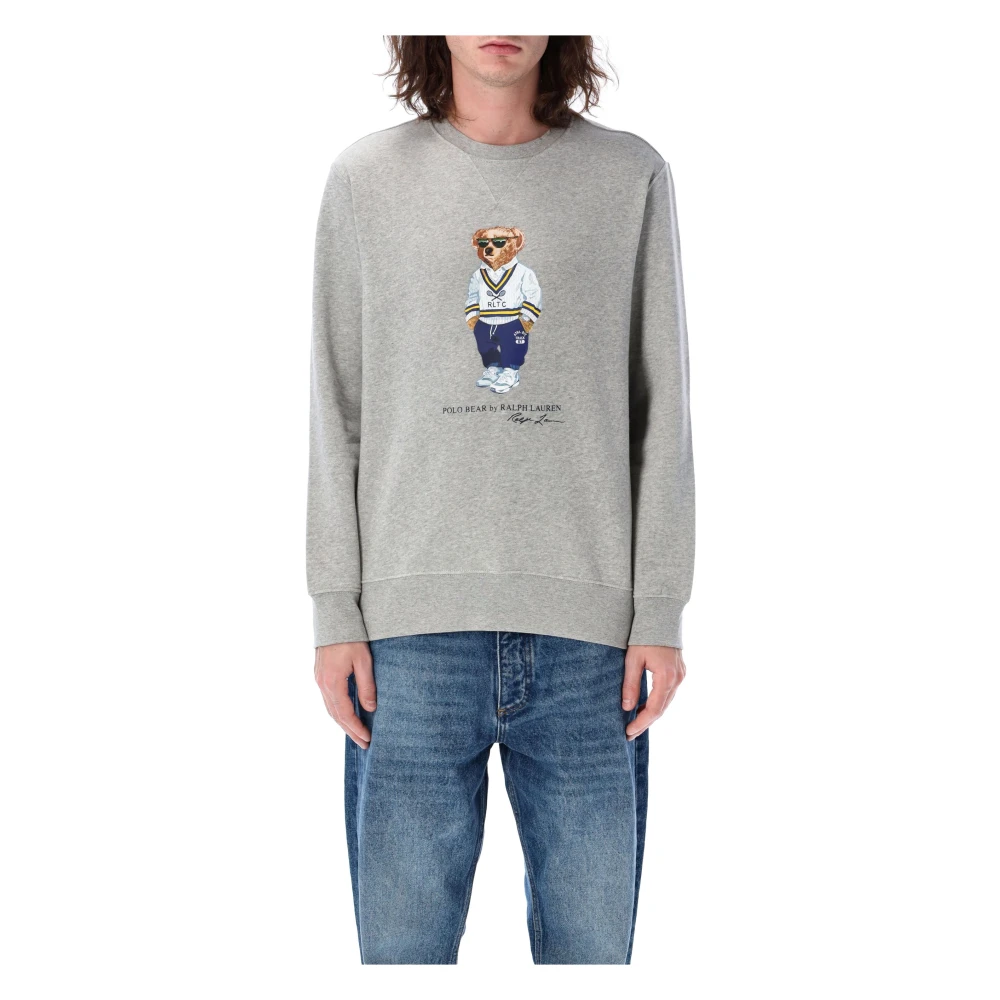 Ralph Lauren Polo Bear Sweatshirt Gray Heren