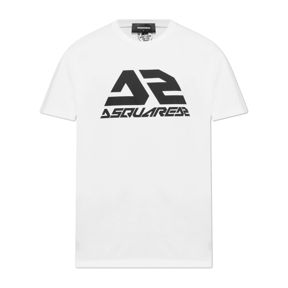 Dsquared2 T-shirt met print White Heren