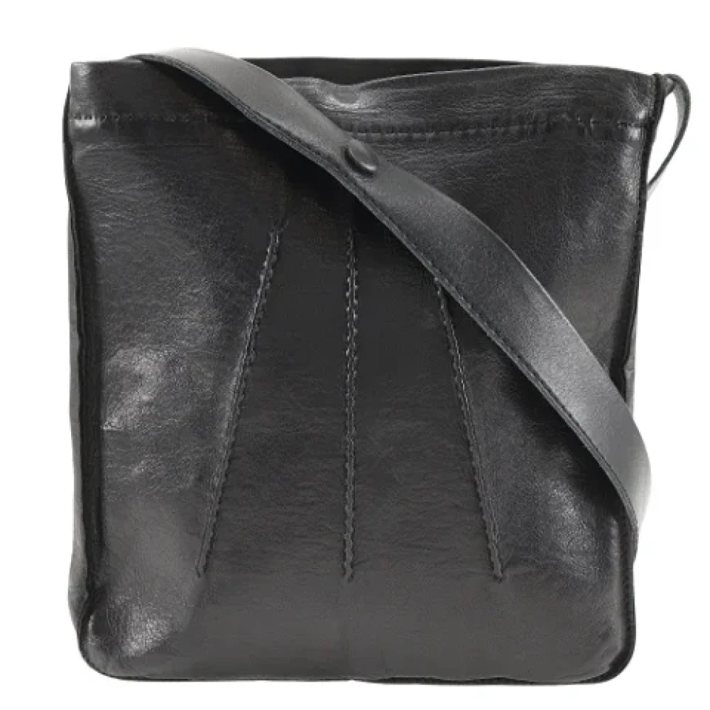 Hermès Vintage Pre-owned Leather shoulder-bags Black Dames