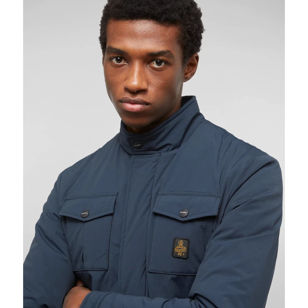 RefrigiWear Verfijnde en Stijlvolle Herenjas Blue Heren