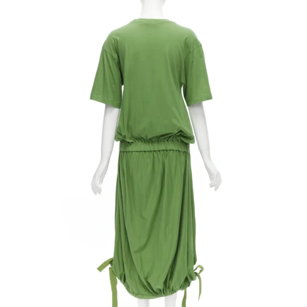 Marni Pre-owned Cotton dresses Green Dames