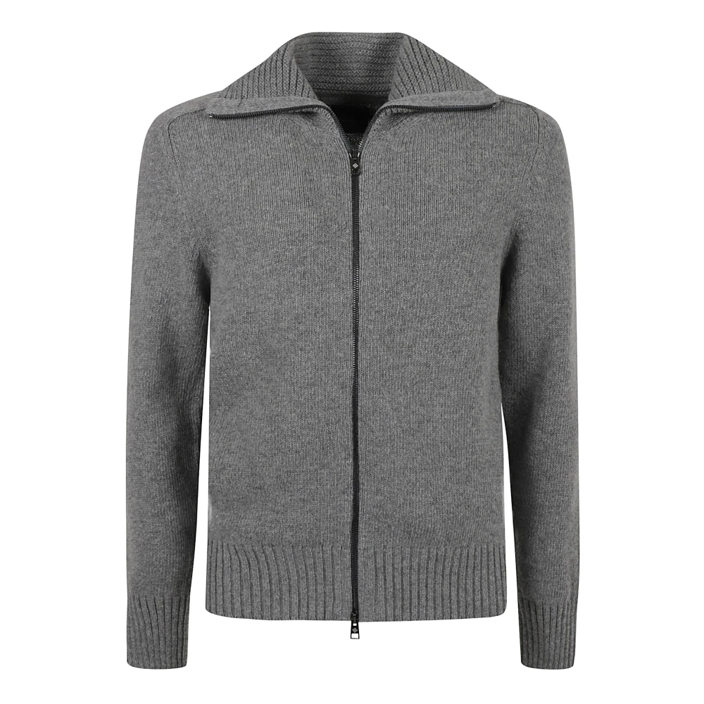 Tagliatore Sweaters Gray Heren