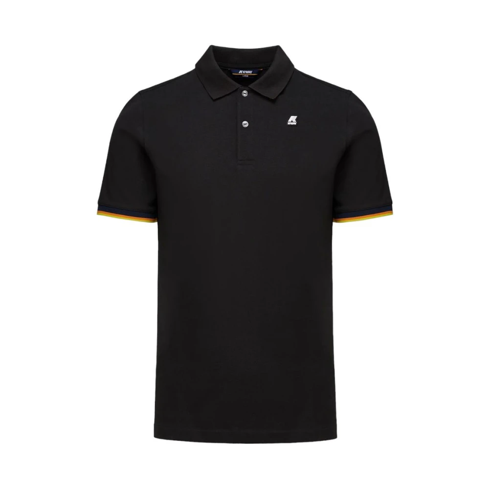 K-Way Hombre Negro Camisetas, Talla: L
