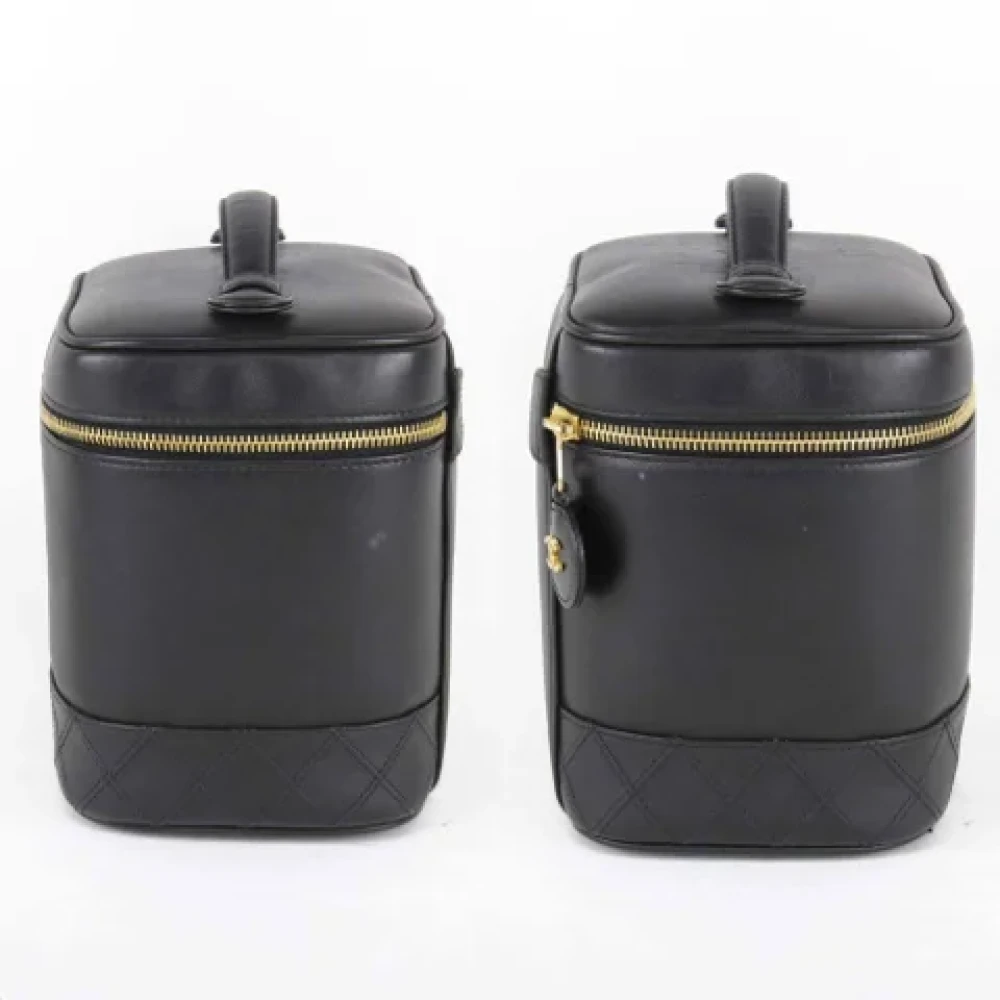Chanel Vintage Pre-owned Leather chanel-bags Black Dames