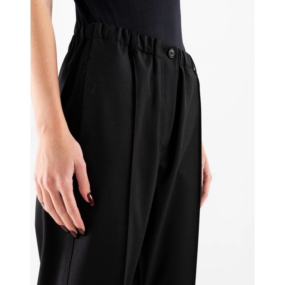 Tela Casual broek met rechte pijpen Black Dames