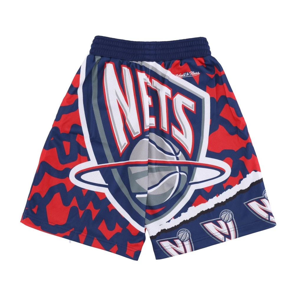 Mitchell & Ness Basketbal shorts NBA Jumbotron 2.0 Mesh Short Hardwood Classics Nejnet Blue Heren
