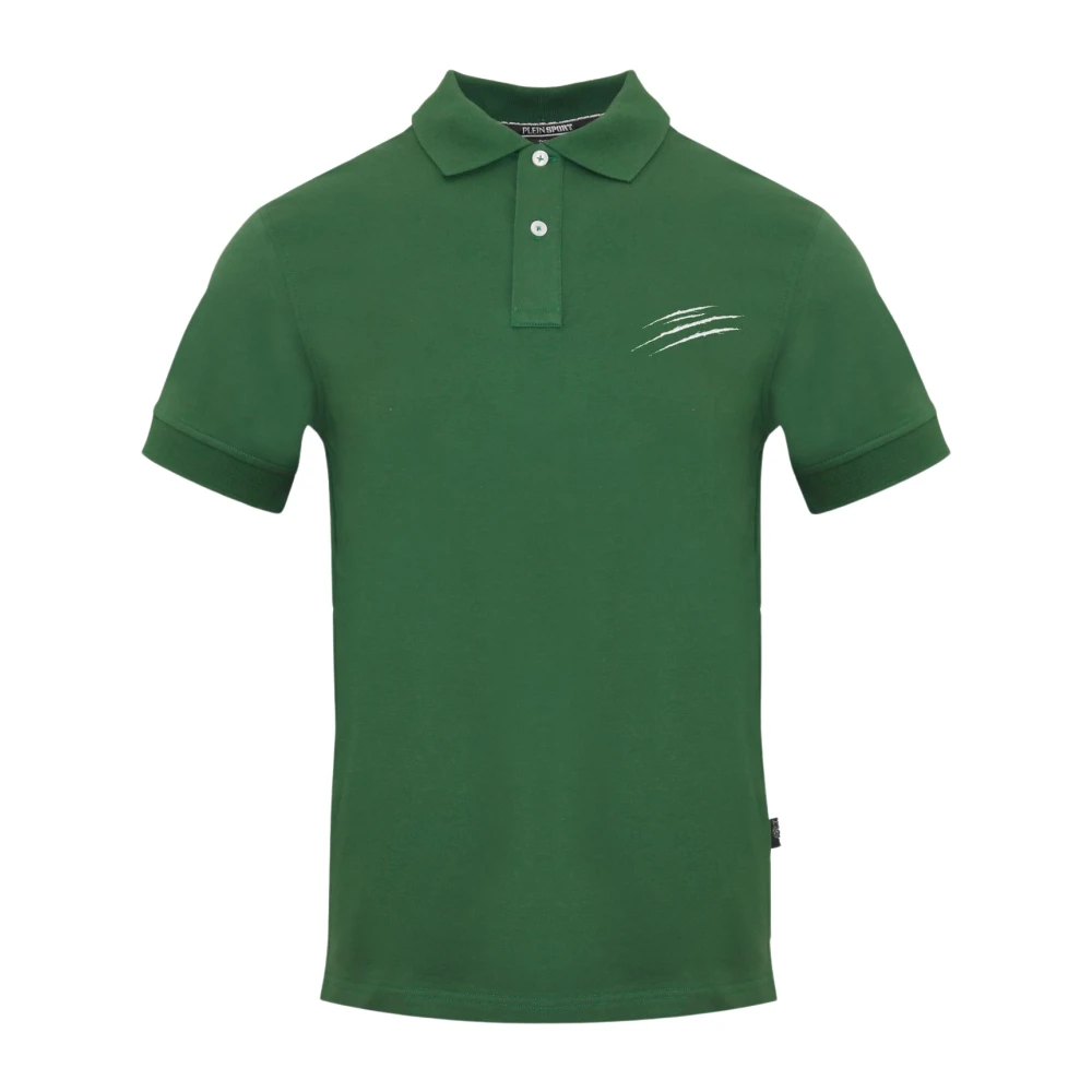 Plein Sport Polo Shirts Green Heren