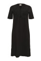 robe-noire-simple-avec-col-en-v