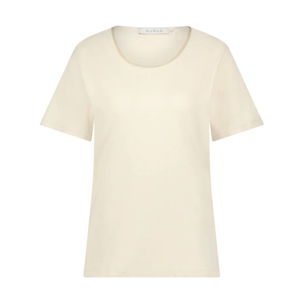 Nukus Tirza Top Uni Stijl Beige Dames