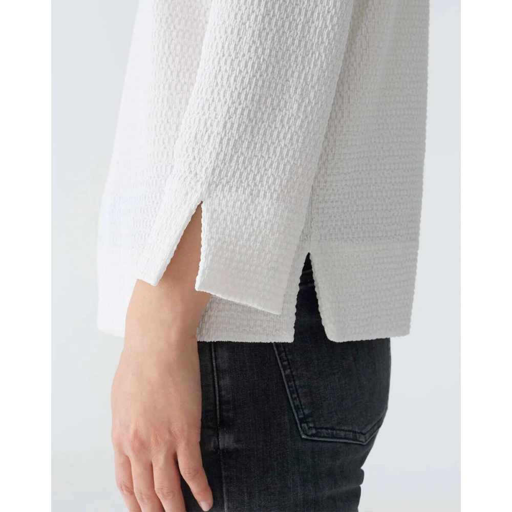 Opus Korte Mouw Top Suwen Beige Dames