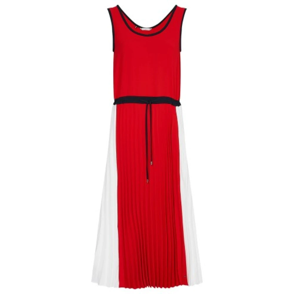 Tommy Hilfiger Gerecyclede polyester jurk voor vrouwen Red Dames