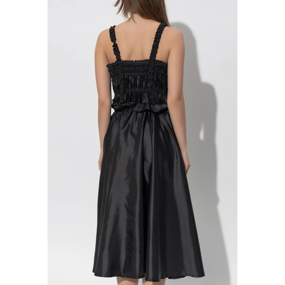 Comme des Garçons Jurk met zakken Black Dames