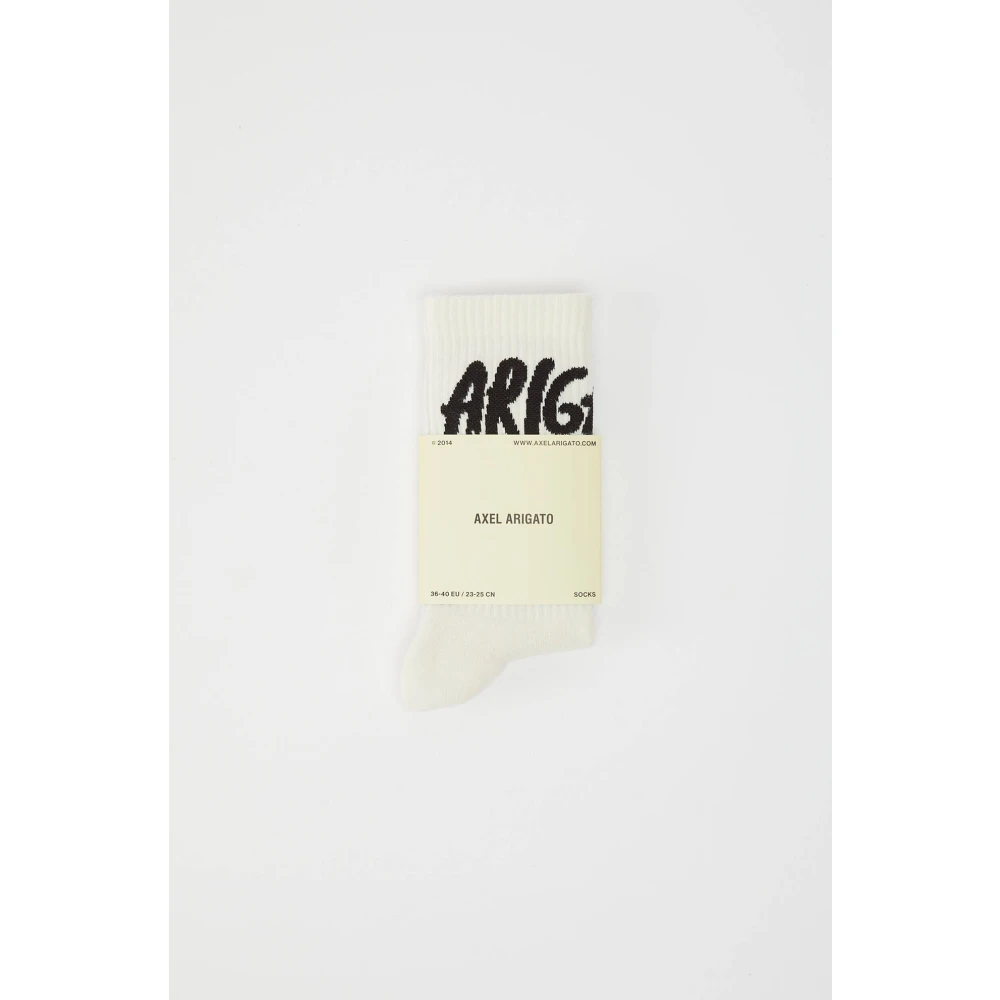 Axel Arigato Tag Tube Sokken Beige Unisex