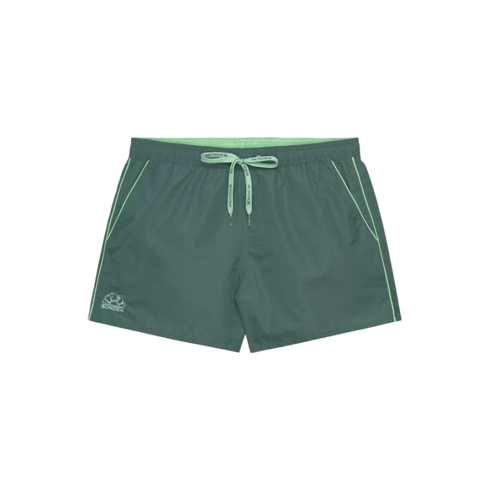 Sundek Homme Vert - Short De Bain Boxer Avec Poche Arrière - Maillots De Bain - Taille: Xl