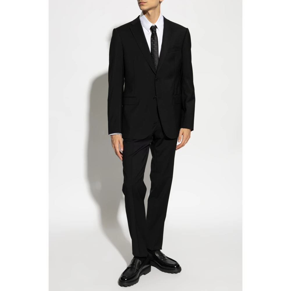 Emporio Armani Wollen pak Black Heren