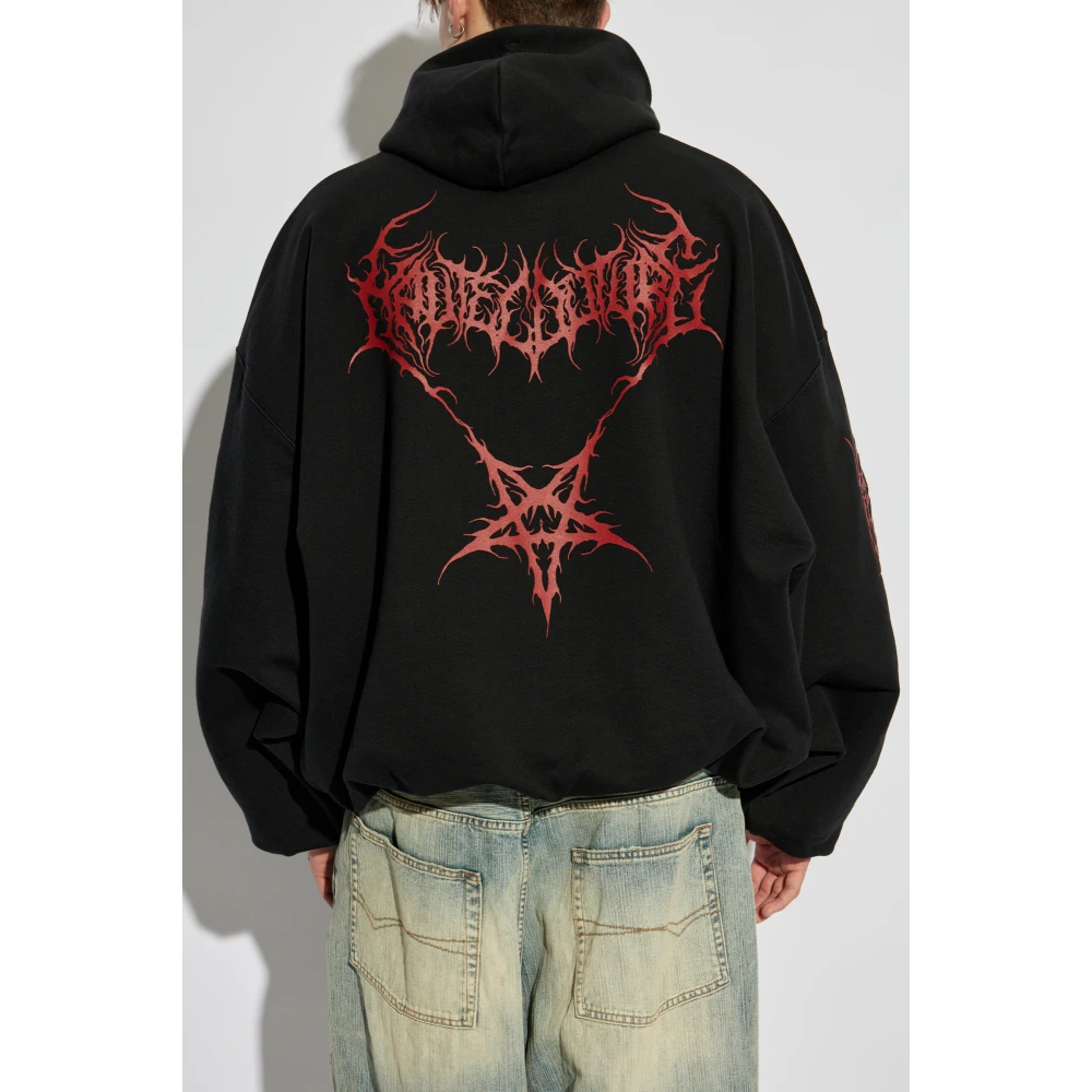 Vetements Hoodie Black Heren