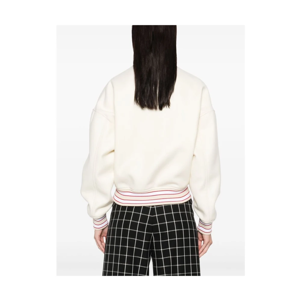 Amiri Witte Bomberjack met Rode Bies White Dames