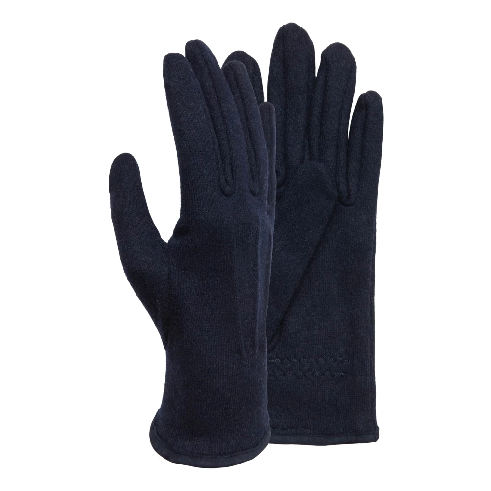 Boggi Milano Wollen Jersey Handschoenen Blue Heren