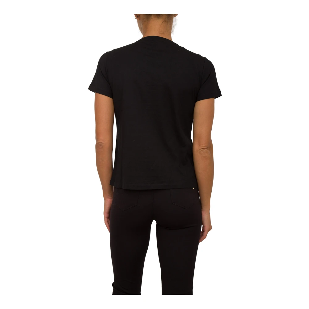 pinko Zwart Jersey Top Black Dames