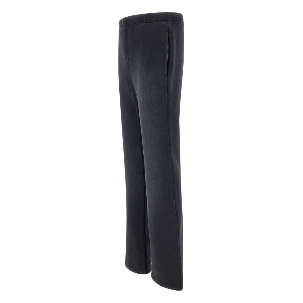 Purple Brand Navy Blue Katoenen Jogger Broek Black Dames
