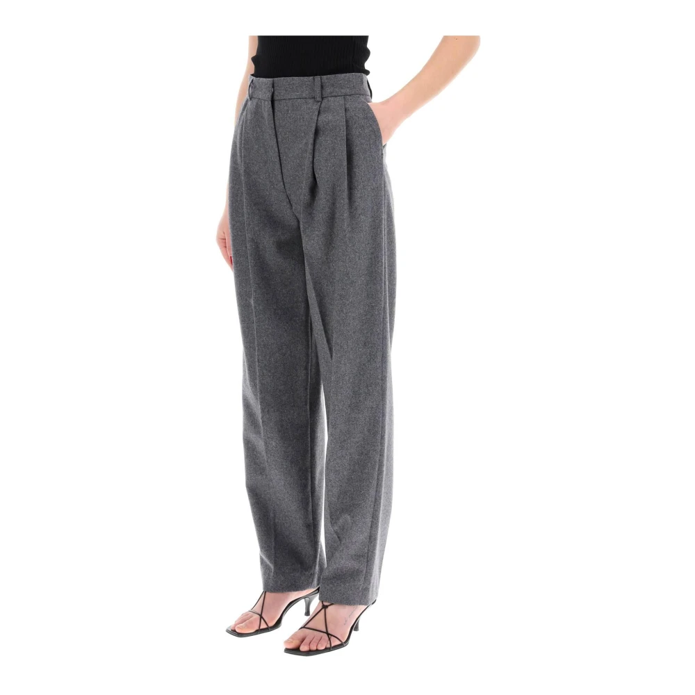 TotêMe Tapered Trousers Gray Dames