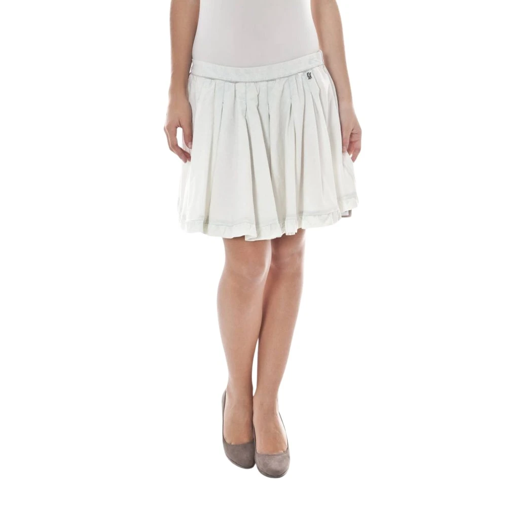 John Galliano Women's White Short Skirt