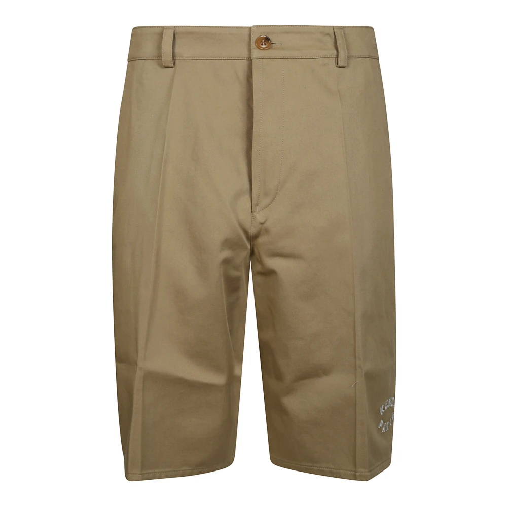 Kenzo Chino Bermuda Shorts Beige Heren