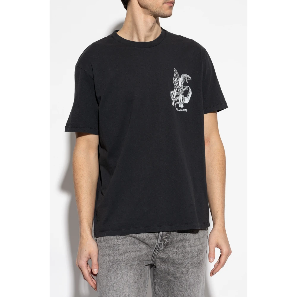 AllSaints T-shirt 'Asp' Black Heren