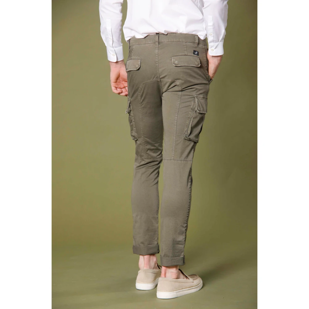 Mason's Chile Heren Cargo Broek Extra Slim Fit Green Heren