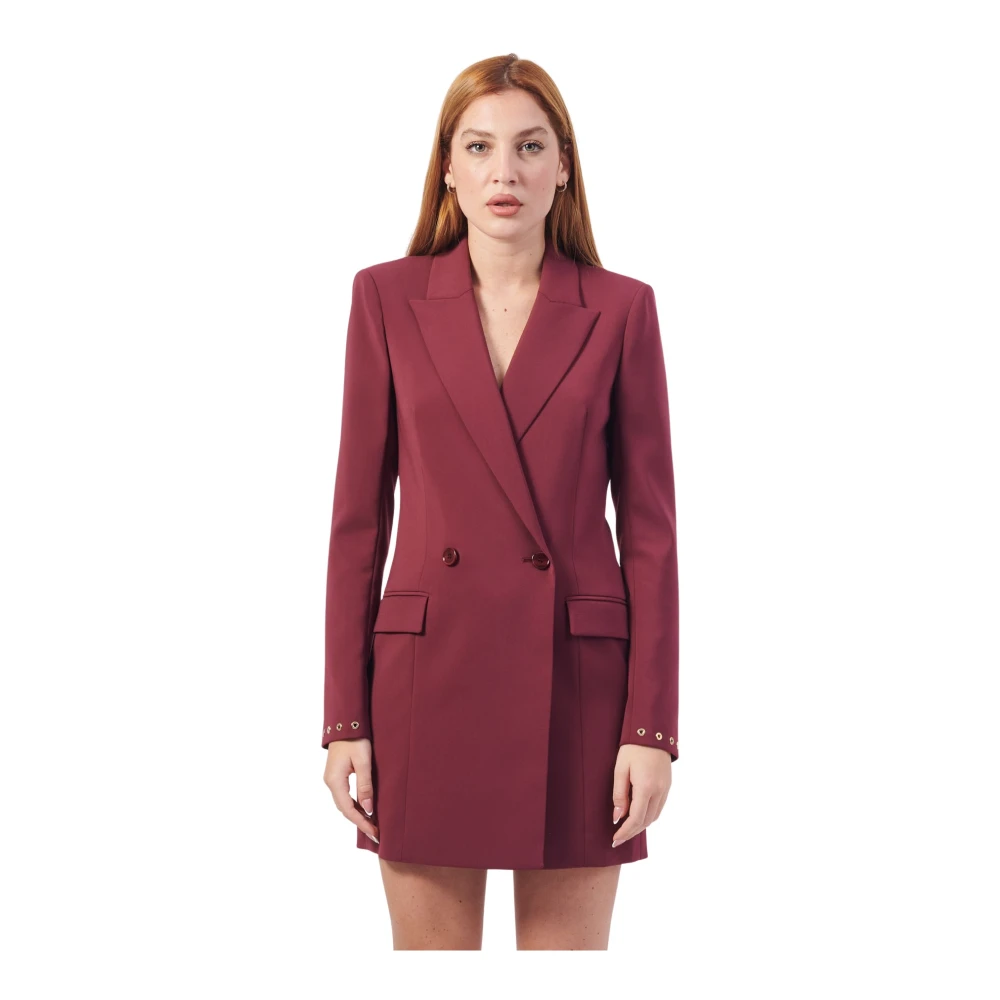 PATRIZIA PEPE Crepejasje met Eyelettes Red Dames