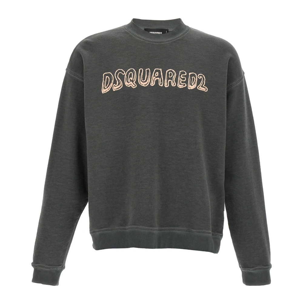 Dsquared2 Gray Best Fade Sweatshirt - Male - Sweatshirts - M - Sweatshirts & Hoodies