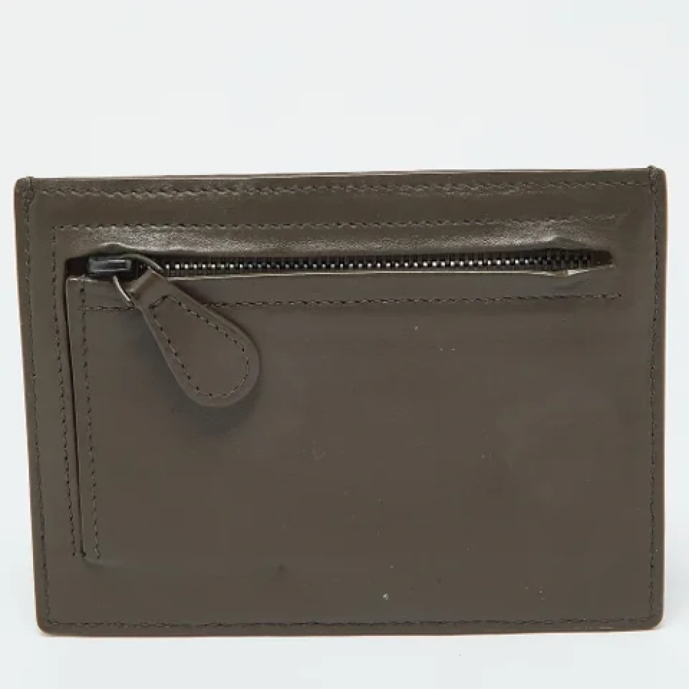 Bottega Veneta Vintage Pre-owned Leather wallets Gray Heren
