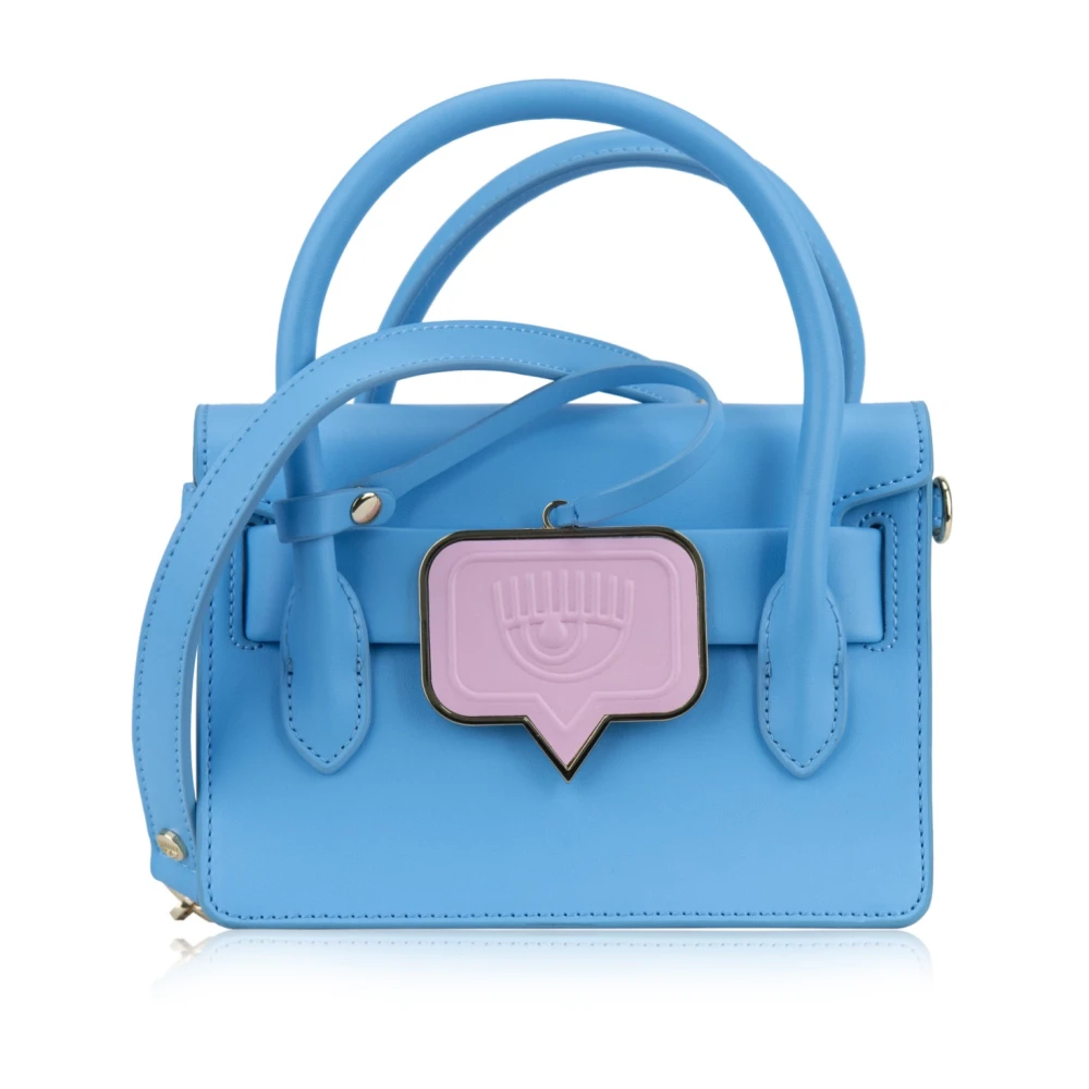 Chiara Ferragni Collection Schoudertas voor Dames met Muntzak Blue Dames