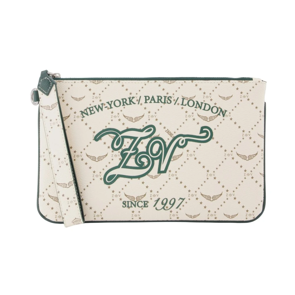 Zadig & Voltaire Donna Bianco Borse, Taglia Unica, New,