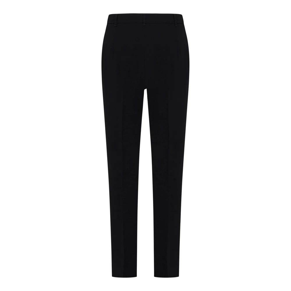 Max Mara Zwarte Broek met Voorrits Black Dames