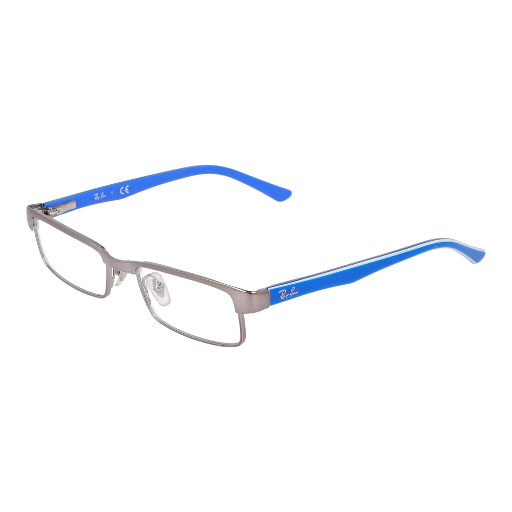 Ray-Ban Rechthoekig Metalen Frame Bril Blue Unisex