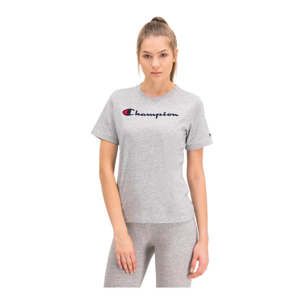 Champion Korte Mouw T-shirt Gray Dames