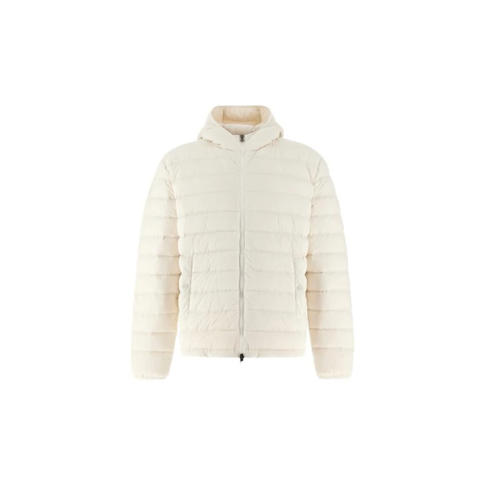 Herno Lichtgewicht Nylon Stretch Bomberjack White Heren