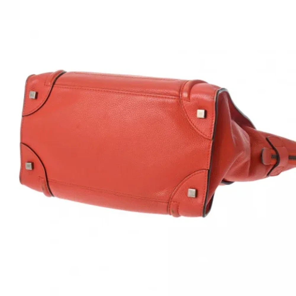 Celine Vintage Pre-owned Leather celine-bags Orange Dames
