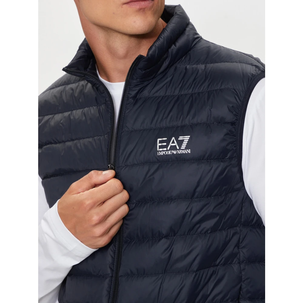 Emporio Armani EA7 Donkerblauwe Pufferjas Blue Heren