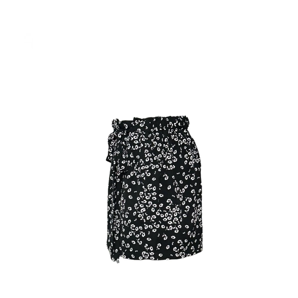 Molly Bracken Hoge taille polyester shorts Black Dames