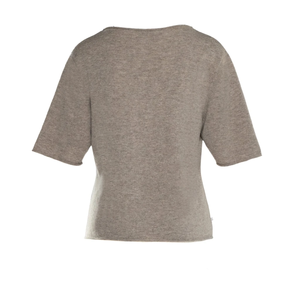 Hést Selma Kortemouw Sweater Beige Dames