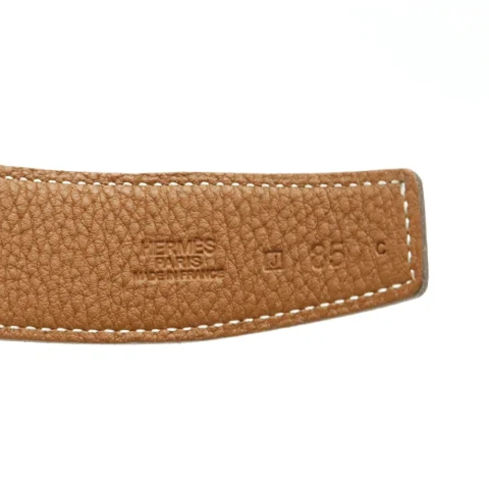 Hermès Vintage Pre-owned Leather belts Black Dames