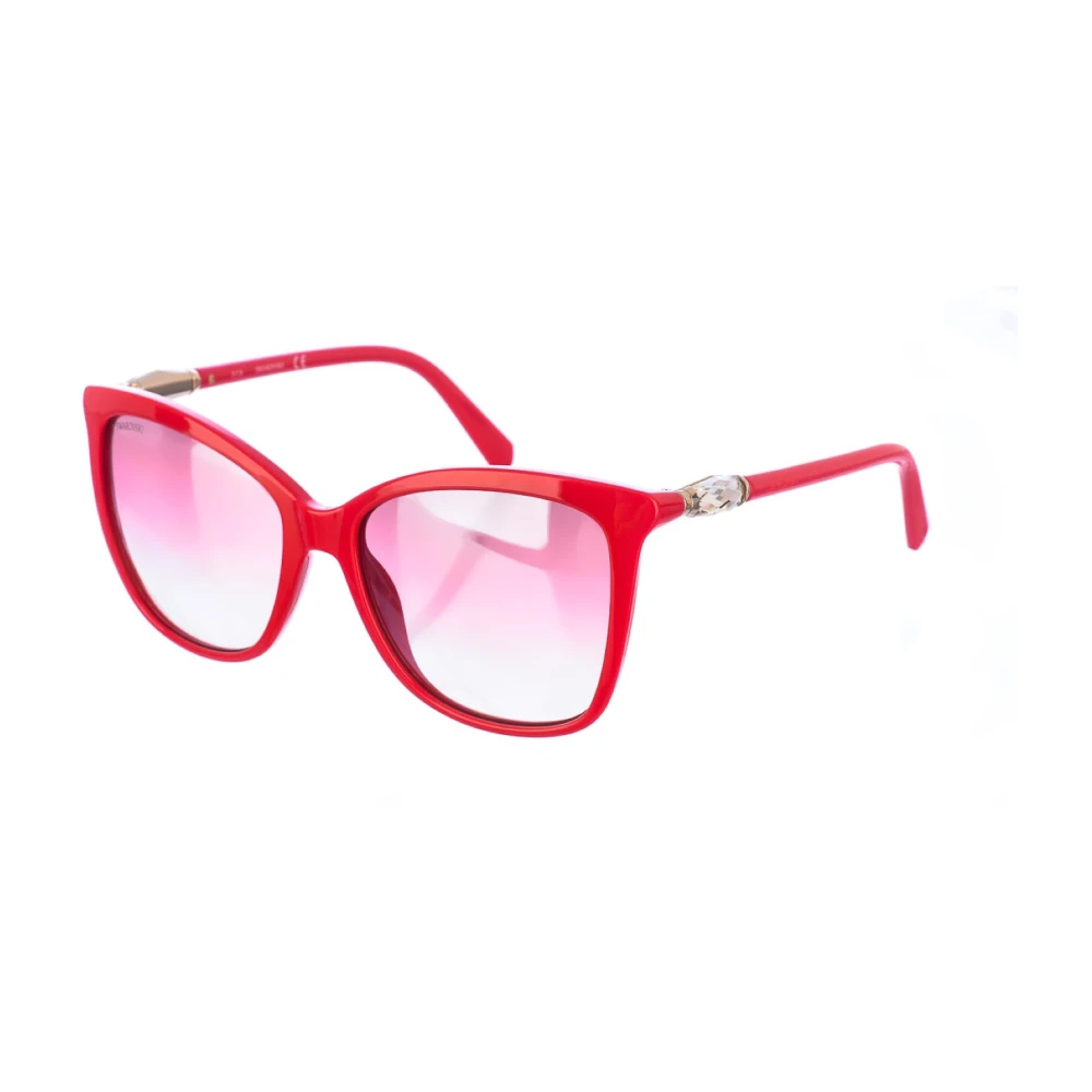 Swarovski Women's Burgundy Oval Sunglasses