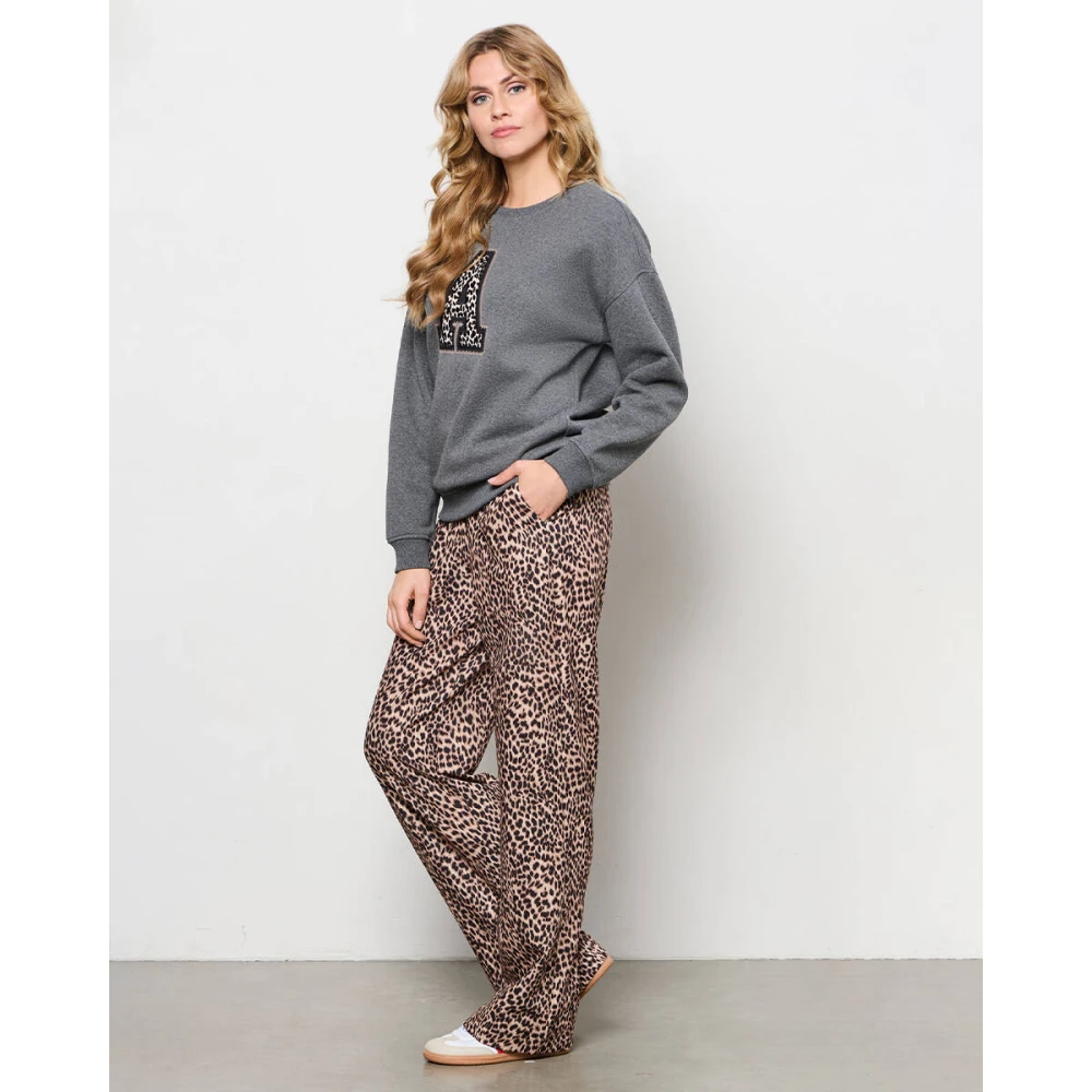 &Co Woman Wijde Broek Zomerse Stijl Black Dames