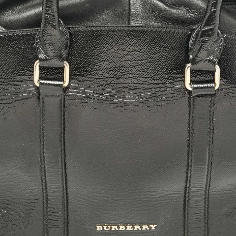Burberry Vintage Pre-owned Leather handbags Black Dames